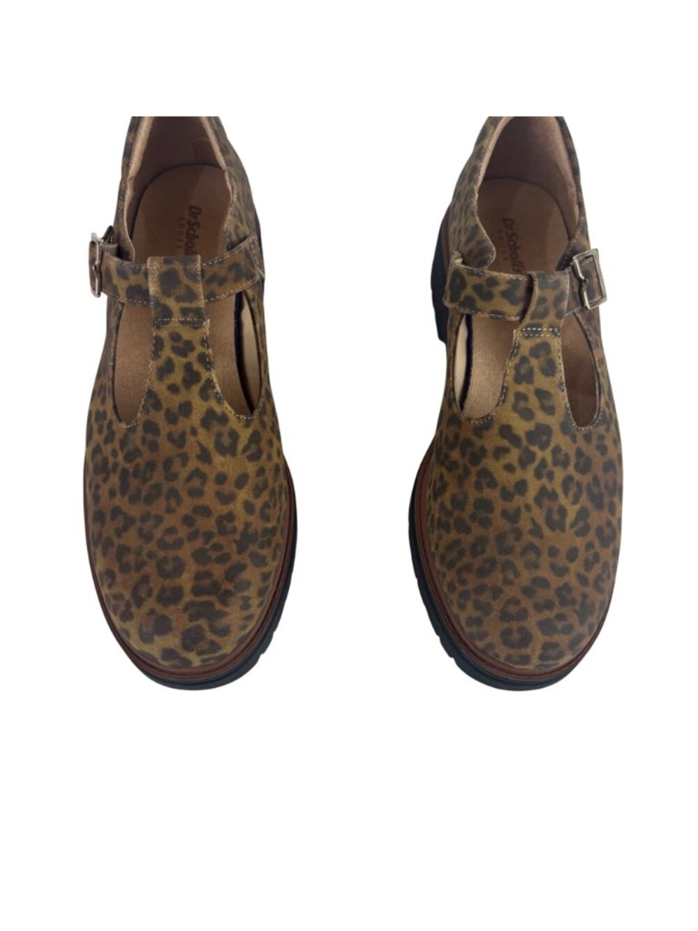 Dr. Scholls Bring It Jane Platform Mary Jane Shoes Womens 10 Leopard Print T-Str - Picture 4 of 10
